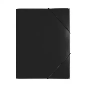 PAGNA PP 12 Presentation Folder A4 Polypropylene Black Landscape Snap Button