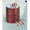 Dárková stuha C.E. Pattberg Raffia lesklá červená/zlatá 3,0 mm x 50,0 m