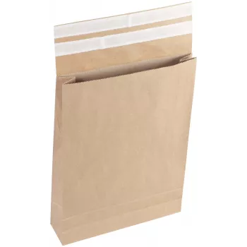 Vereinigte Papierwarenfabriken Classic skládaná zasílací obálka dvojitý samolepicí uzávěr cca DIN D4 bez okénka hnědá s 5,0 cm skladem (2FVMF000511)