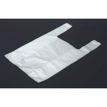Vereinigte Papierwarenfabriken 1000 nákupních tašek s uchy bílé HDPE 260x120x500 mm 12 µm
