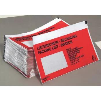 Vereinigte Papierwarenfabriken kapsa na dokumenty DIN long s okénkem vícejazyčná dodací list faktura 225x122 mm