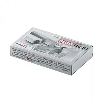 Sponky Novus No.111 4 mm 2000 ks 15 listů kov šedé