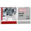 Sponky Novus Dahle No.10 SUPER 5 mm délka ramene nerez 1000 sponek kapacita 20 listů