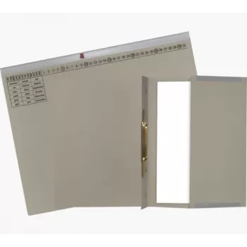 Exacompta 370110B klasická zakládací deska - karton - šedá - 320 g/m² - 265 x 316 mm