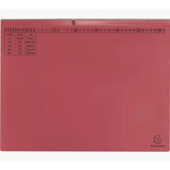Exacompta 370303B Konvenční zakládací desky - karton - červená - 320 g/m² - 265 mm - 316 mm