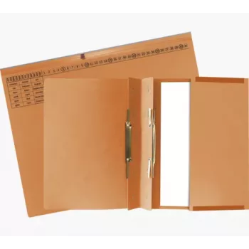 Exacompta 370309B Zakládací desky s gumičkou - A4 - karton 320 g/m² - oranžová