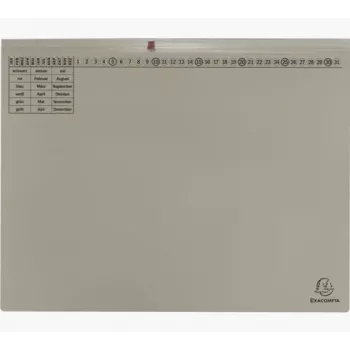 Exacompta 370310B - Konvenční zakládací desky - karton - šedá - 320 g/m² - 265 x 316 mm - A4
