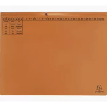 Exacompta 370409B Konvenční zakládací desky - karton - oranžová - 320 g/m² - 265 mm - 316 mm