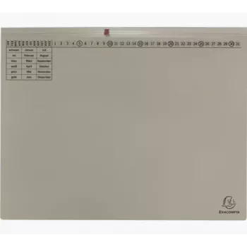 Exacompta 370410B Pořadač A4 80 mm hřbet šedý karton 320 g/m²