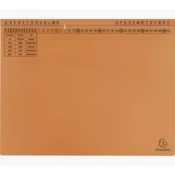 Exacompta 371109B Konvenční zakládací desky - karton - oranžová - 320 g/m² - 265 x 316 mm