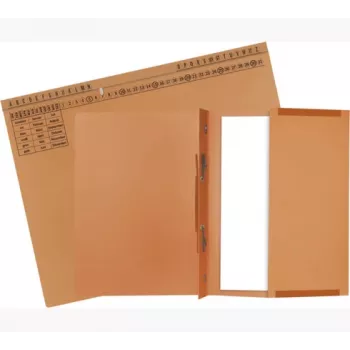 Exacompta 371109B Konvenční zakládací desky - karton - oranžová - 320 g/m² - 265 x 316 mm