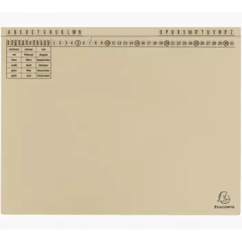 Exacompta 371122B Zakládací desky - karton - 320 g/m² - A4 - modrá - 1 ks