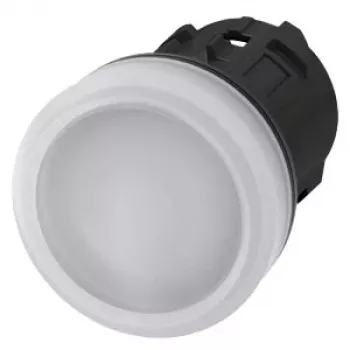 Siemens SIRIUS ACT 3SU1001-6AA60-0AA0 signálka, bílé sklíčko, 24V LED, 22 mm kulatá, šroubová svorka