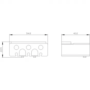 Kryt svorek Siemens SIRIUS 3RT2 pro rámové svorky 3pólový 3RT29364EA2