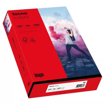 Kopírovací papír Papyrus Tecno Colors A4, Intense Red, 160 g/m², 250 listů