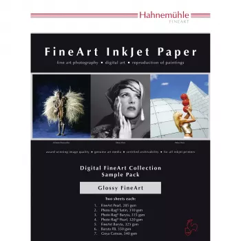 Hahnemühle Digital FineArt A4 testovací balíček lesklých papírů