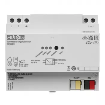 Napájecí zdroj KNX JUNG 1280 mA 21280 REG DIN lišta