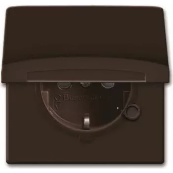 Busch-Jaeger 2064-0-0291 zásuvka Schuko CEE 7/3 2P+E IP44 hnědá 250V 16A na omítku