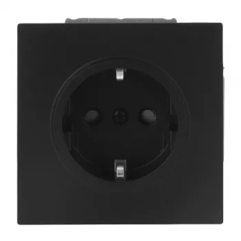 Zásuvka SCHUKO Busch-Jaeger 20 EUCB-45M Safety+ černá matná
