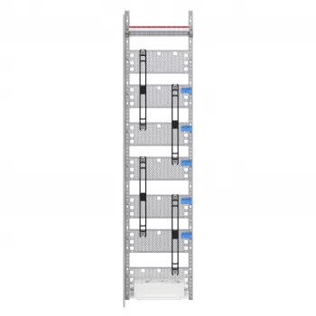 Striebel & John Mediafeld 7RE FM17P2 Multimedia Distribution Field, 7 Rows, 2 Multimedia Plates, Flush-Mounted, Traffic White RAL 9016
