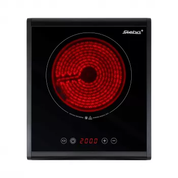 Steba HK 25 Keramická varná deska 2000W 1 varná zóna černá/stříbrná