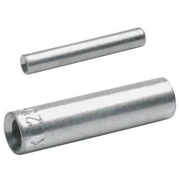 KLAUKE SV1525 Uninsulated Butt Connector, 1.5-2.5 mm², Tin-Plated Copper, 100 Pieces