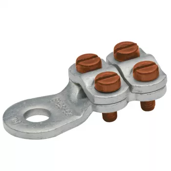 KLAUKE 586R10 redukční lisovací spojka, hliník na měď, 50 mm² na 35 mm², pocínovaná, 46 mm