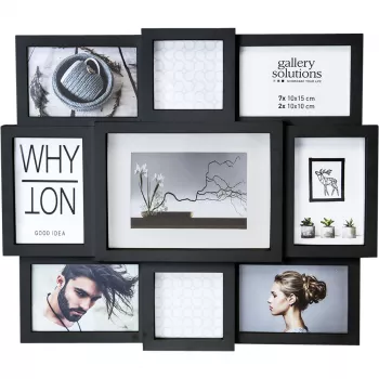 NIELSEN DESIGN Why Not Collage černý pryskyřičný rám na fotografie 8999334