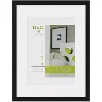 NIELSEN DESIGN Apollon černý dřevěný rám na fotografie A4 21x29,7 cm 8988046