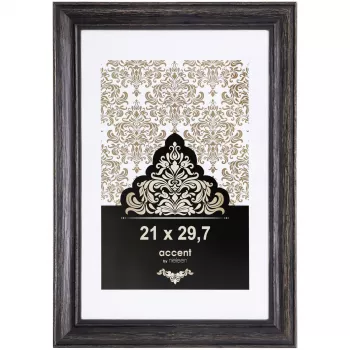 NIELSEN DESIGN Accent Vintage rám na fotografie DIN A4 21x29,7 cm dřevo černý