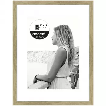 Nielsen Aura dřevěný rám na fotografie 18x24 cm, dub, vč. pasparty 1134002