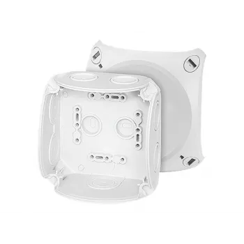 HENSEL DK 0400 G kabelová odbočná krabice, šedá (RAL 7035), bez svorek