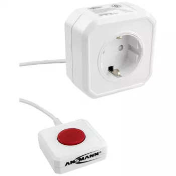 ANSMANN 1260-0002 Úsporná zásuvka bílá zástrčka Schuko 1 ks