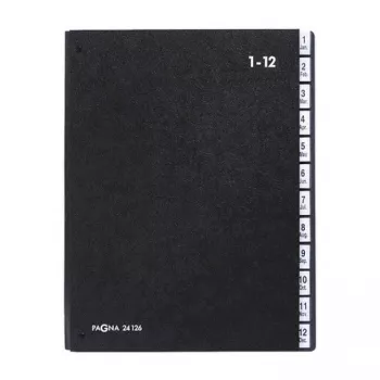 Organizér na stůl Classic 44 přihrádek PAGNA - A4 - černý - na výšku - 265 x 55 x 340 mm