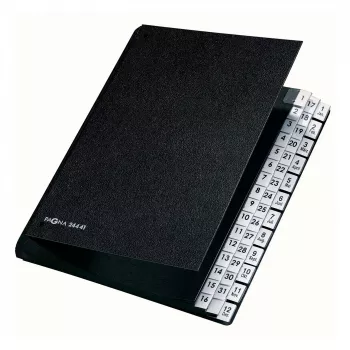 Organizér na stůl Classic 44 přihrádek PAGNA - A4 - černý - na výšku - 265 x 55 x 340 mm