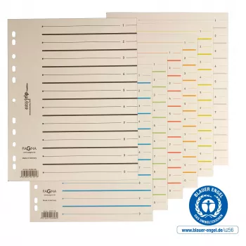 Oddělovací listy A4 PAGNA karton béžové 100 ks neděrované 180 g/m² 44063-09