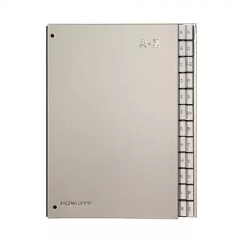 Pagna 24249-14 stolní pořadač Color 24 přihrádek A–Z, A4, stříbrný