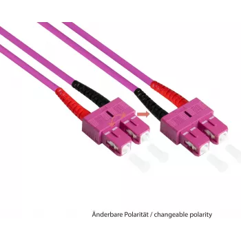 Good Connections Optický patch kabel Duplex OM4 (Multimode 50/125) SC/ST - 7,5 m