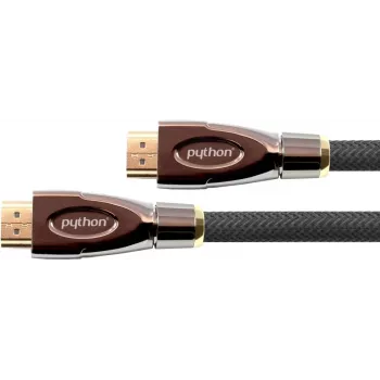 GoodConnections High-Speed HDMI s Ethernet kabelem 4K2K / UHD, aktivní (čipset Redmere), pozlacené kontakty, OFC, nylonový oplet černý, 30 m, série PYTHON (GC-M0024)