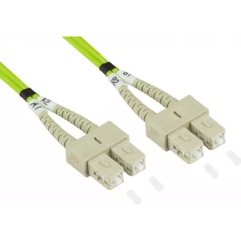 GoodConnections Alcasa LW-8075SC5 Optický patch kabel 7,5 m LSZH OM5 SC Duplex zelený