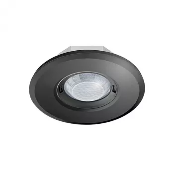 ESYLUX PD-FLAT 360i/8 RB stropní zapuštěný pohybový senzor, černý, 360°, dosah 8 m