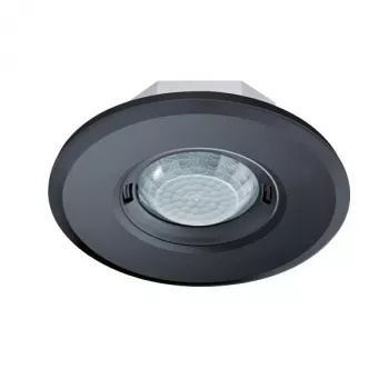 ESYLUX MD-FLAT 360i/8 ROUND BLACK stropní PIR pohybový senzor 360° 8m přítomnost 24m pohyb