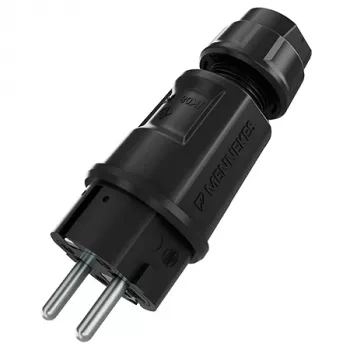 Mennekes SCHUKO zástrčka černá 2P+PE IP54 (152072)
