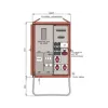 Walther-Werke rozvaděč WAV0170R1 44kVA elektroměrové pole 2 RCD typ B 9 MCB 4