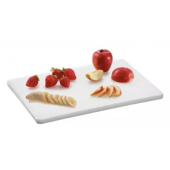 Bartscher A120587 Polyethylene Cutting Board White 400x300x20 mm 1.6 kg