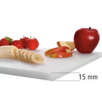 Bartscher A120587 Polyethylene Cutting Board White 400x300x20 mm 1.6 kg