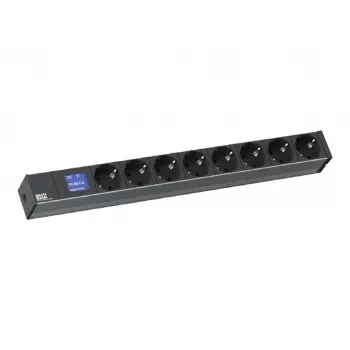 Bachmann BN0500 19 inch 1U 8x Schuko PDU 2m zástrčka Schuko 230V 16A