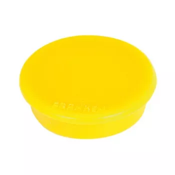 FRANKEN Magnet na bílou tabuli 13 mm žlutý přilnavost 100 g balení po 10