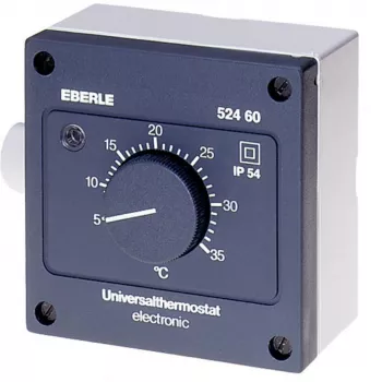 Eberle Controls AZT-A 524 510 Pokojový termostat - černý - IP54 - 5-35°C - 230V AC