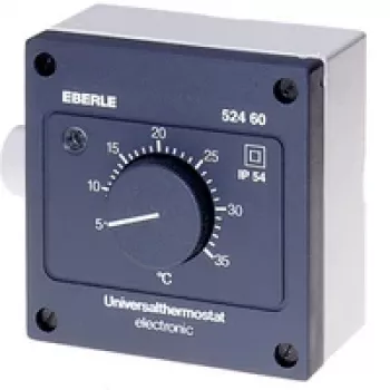 Eberle Controls AZT-A 524 510 Pokojový termostat - černý - IP54 - 5-35°C - 230V AC